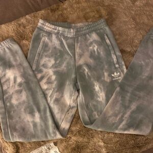 Adidas Mint Green & White Tie-Dye Jogger